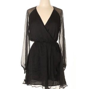 Greylin Black Silk Dress M NWT